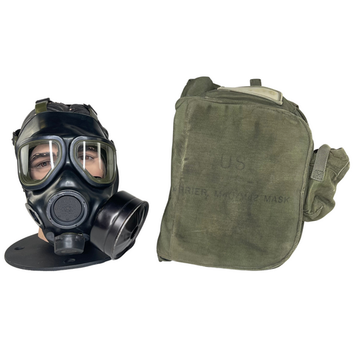 GM07 M40 SERIES G.I. ISSUE GAS MASK, MEDIUM