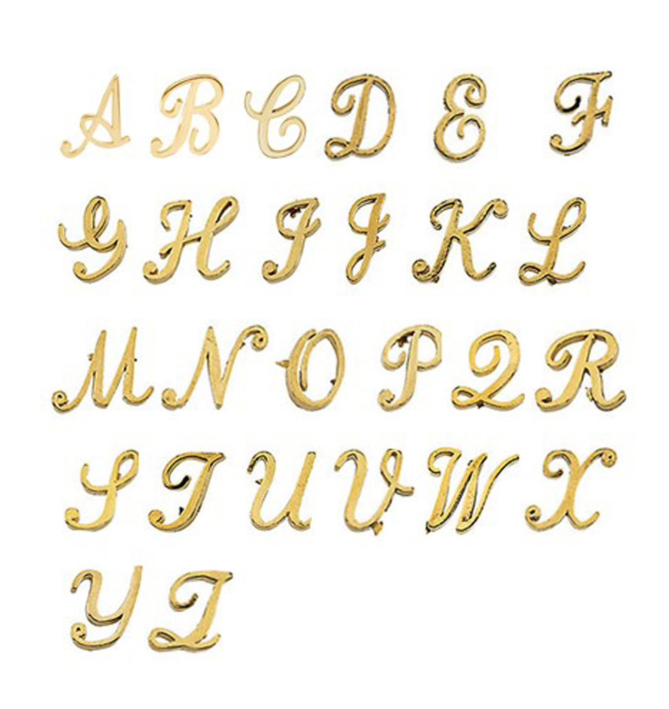 Disc with 14k Gold Initial and 14k Gold Filled Clasps (Disc Only)