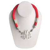 Single Cord Necklace: Vibrant Red