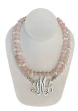 Rose Quartz Necklace (Double Strand)