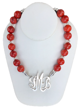 Sponged Red Coral Necklace