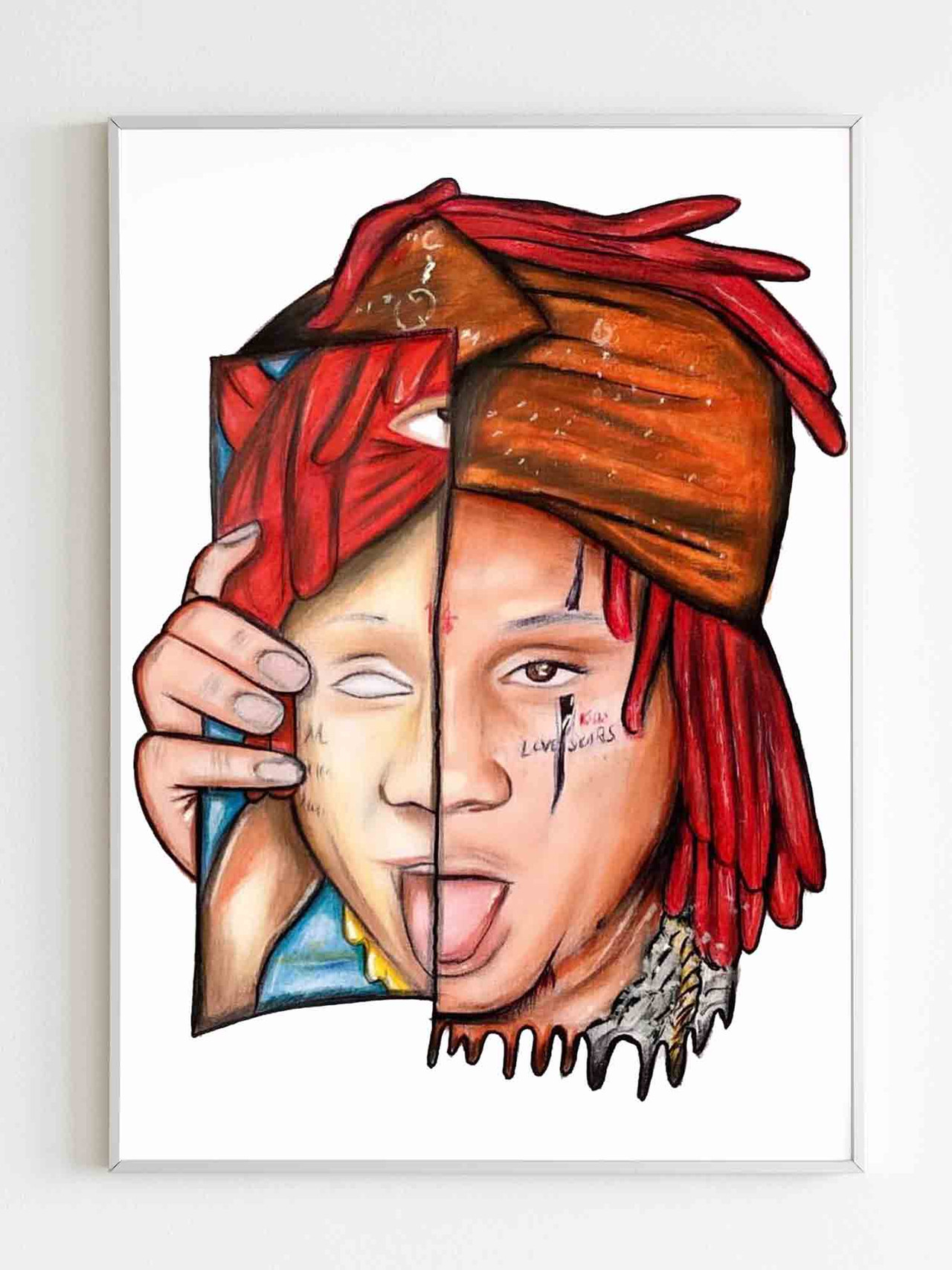 Trippie Redd Drawing Poster