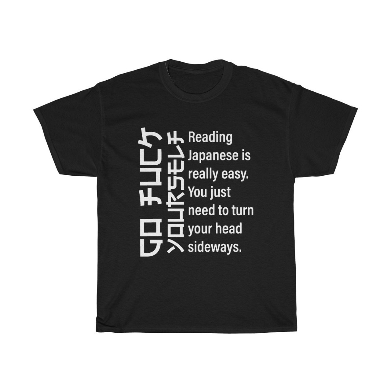 Reading Japanese Is Go Fuck Yourself Man's T-Shirt Tee