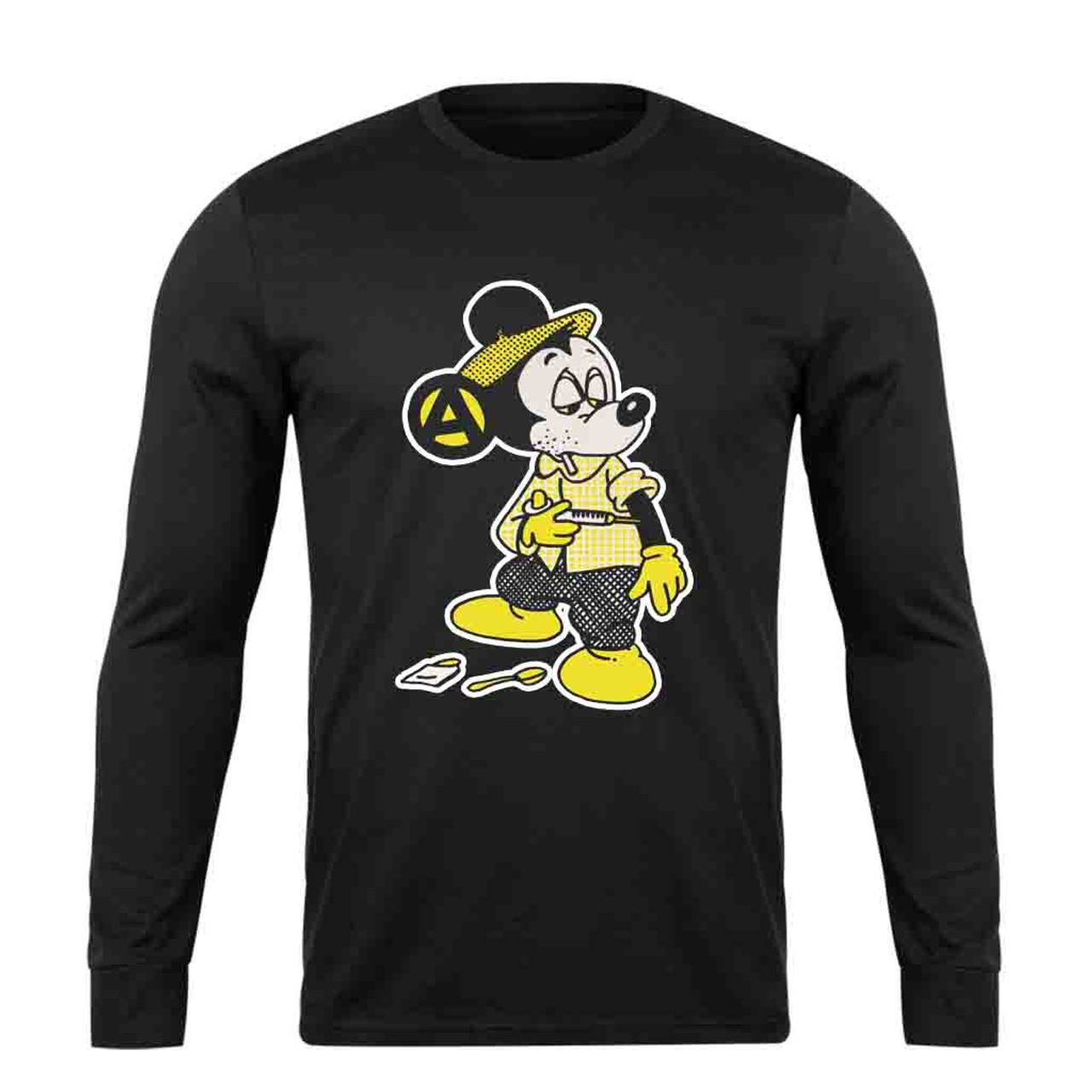 Seditionaries Mickey Shooting Dope Long Sleeve T-Shirt Tee