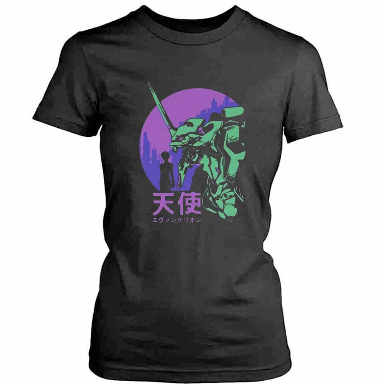 Evangelion Anime Aesthetic Love You Womens T-Shirt Tee