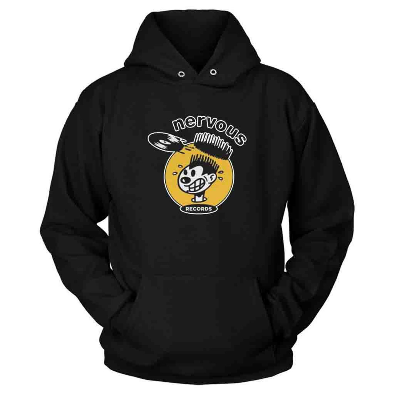 Nervous Records Underground Rap Hip Hop Logo Hoodie