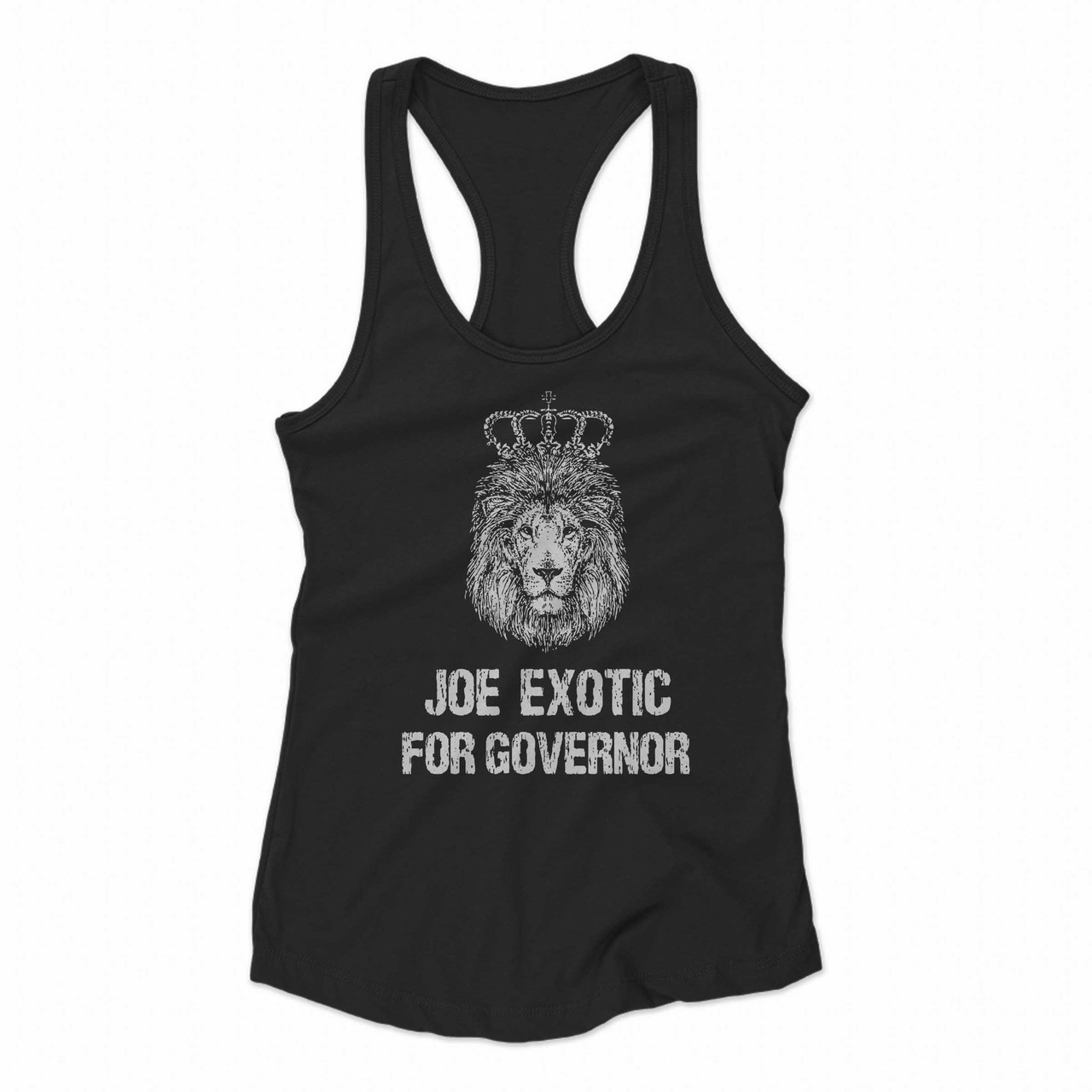 Joe Exotic For Governor The Lion King Women Racerback Tank Tops
