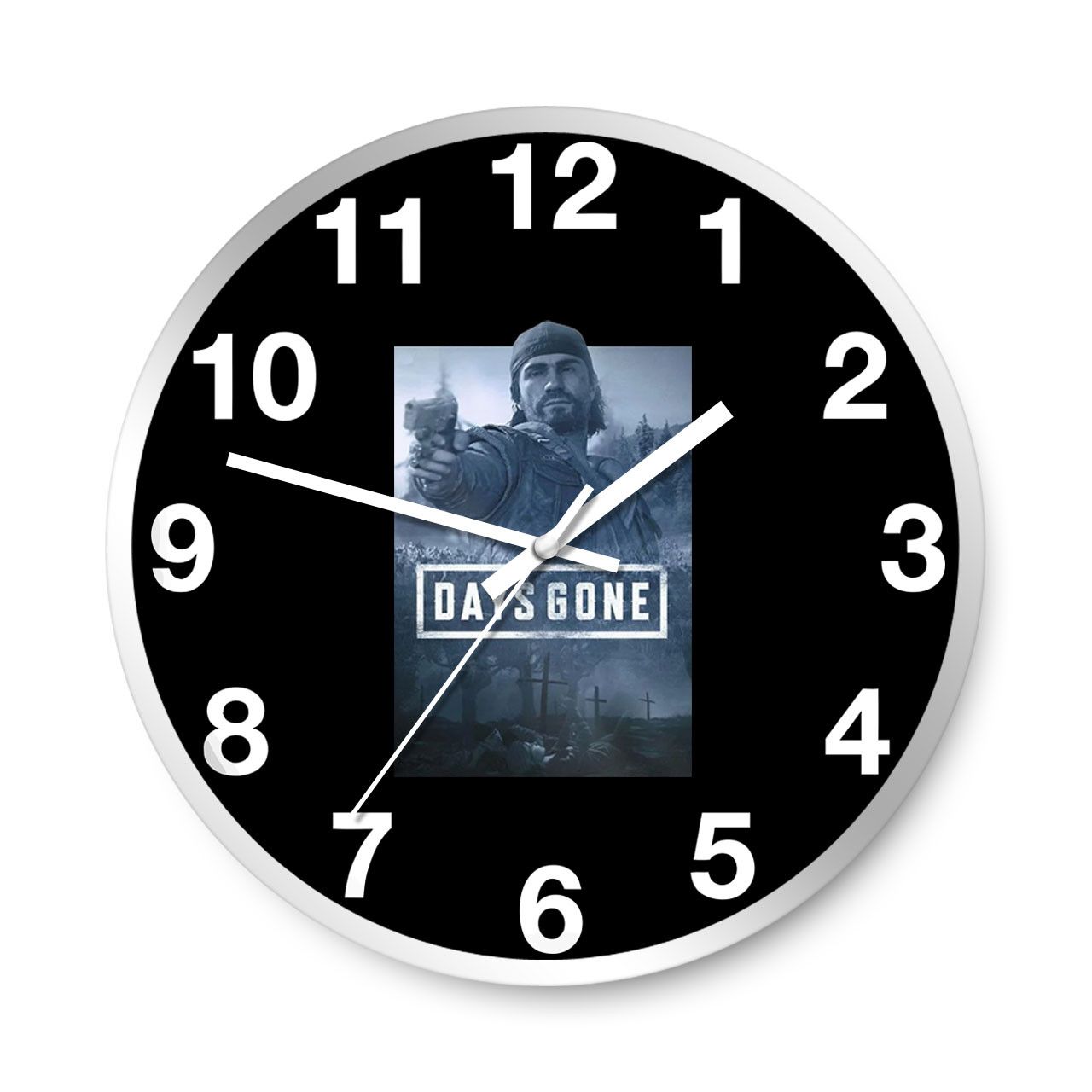 Days Gone Logo Art Wall Clocks