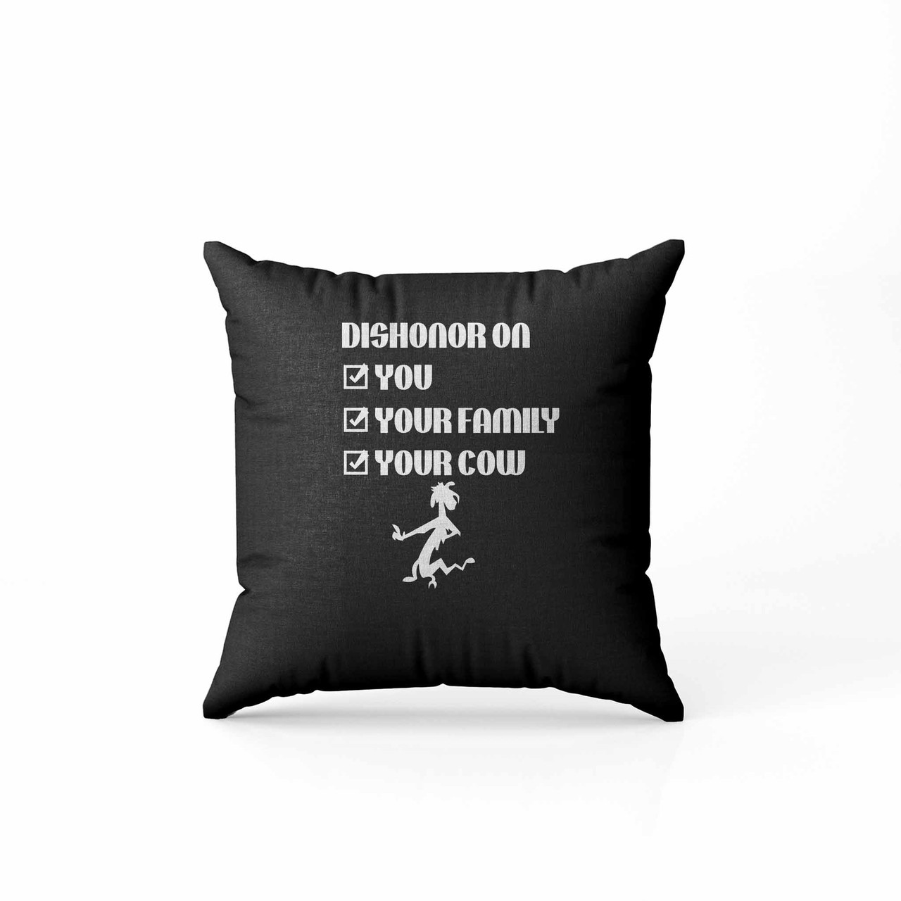 Mushu Mulan Quotes Dishonor Your Cow Funny Pillow Case Cover