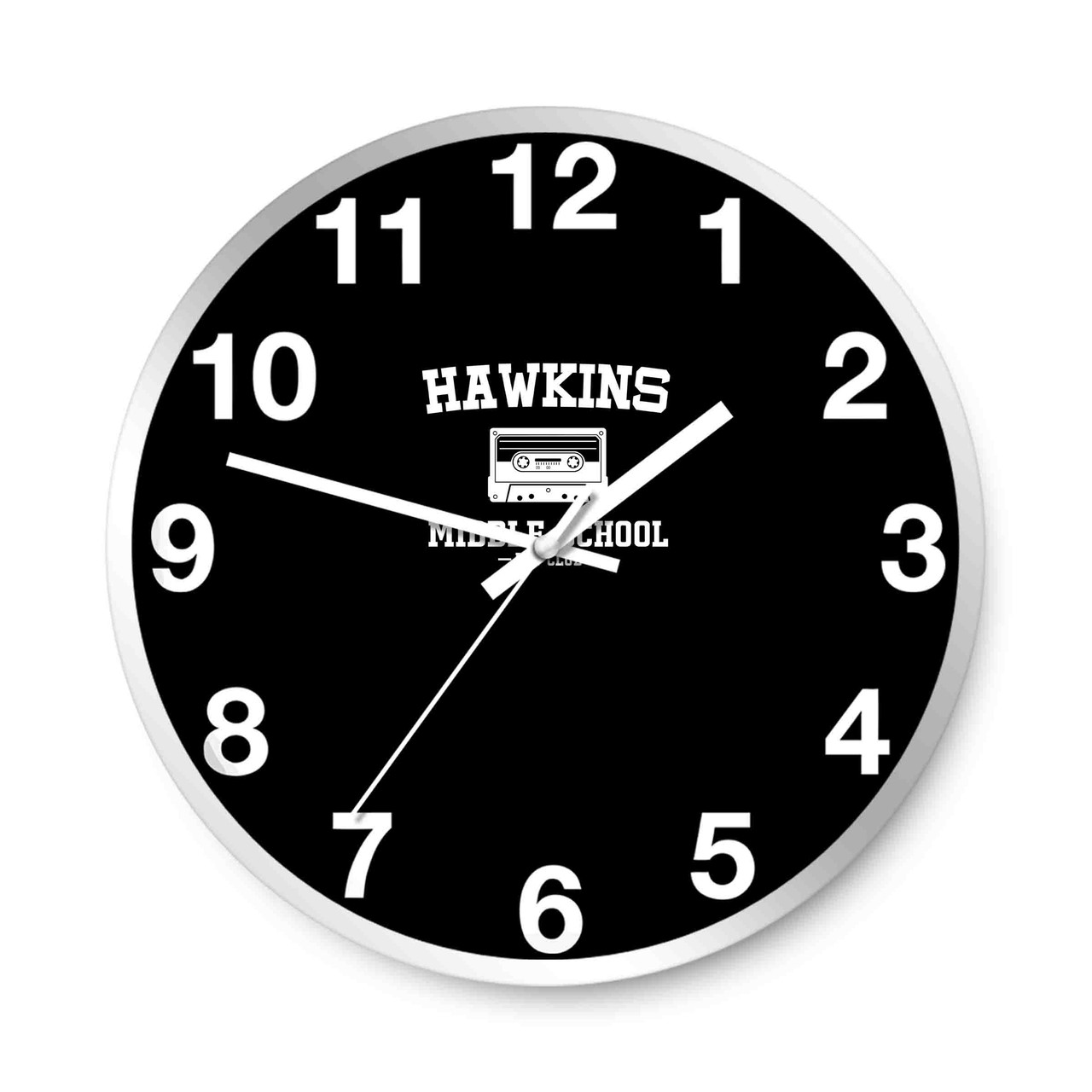 Hawkins Middle School Tape Wall Clocks