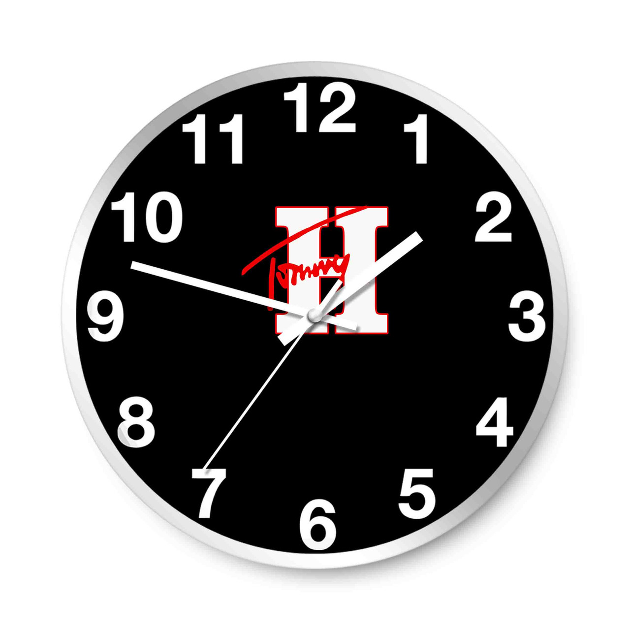 Minimer Marty Fielding Fordampe Logo Of Tommy Hilfiger History Wall Clocks