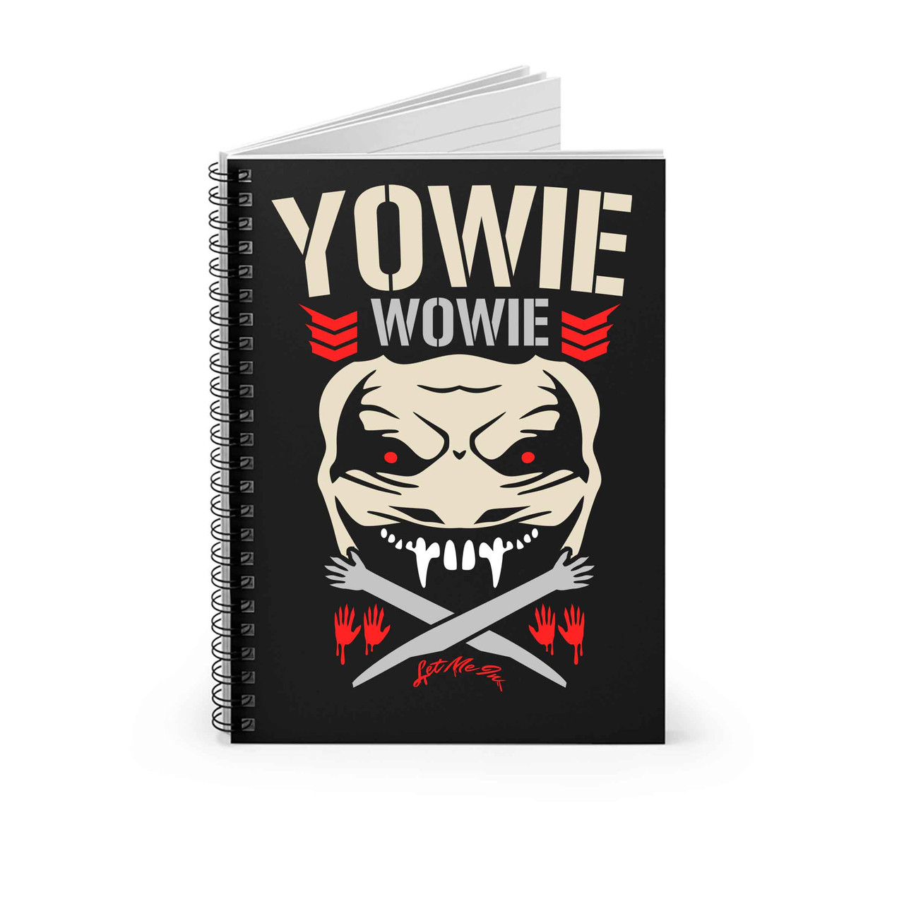 Yowie Wowie Bullet Club Logo Spiral Notebook