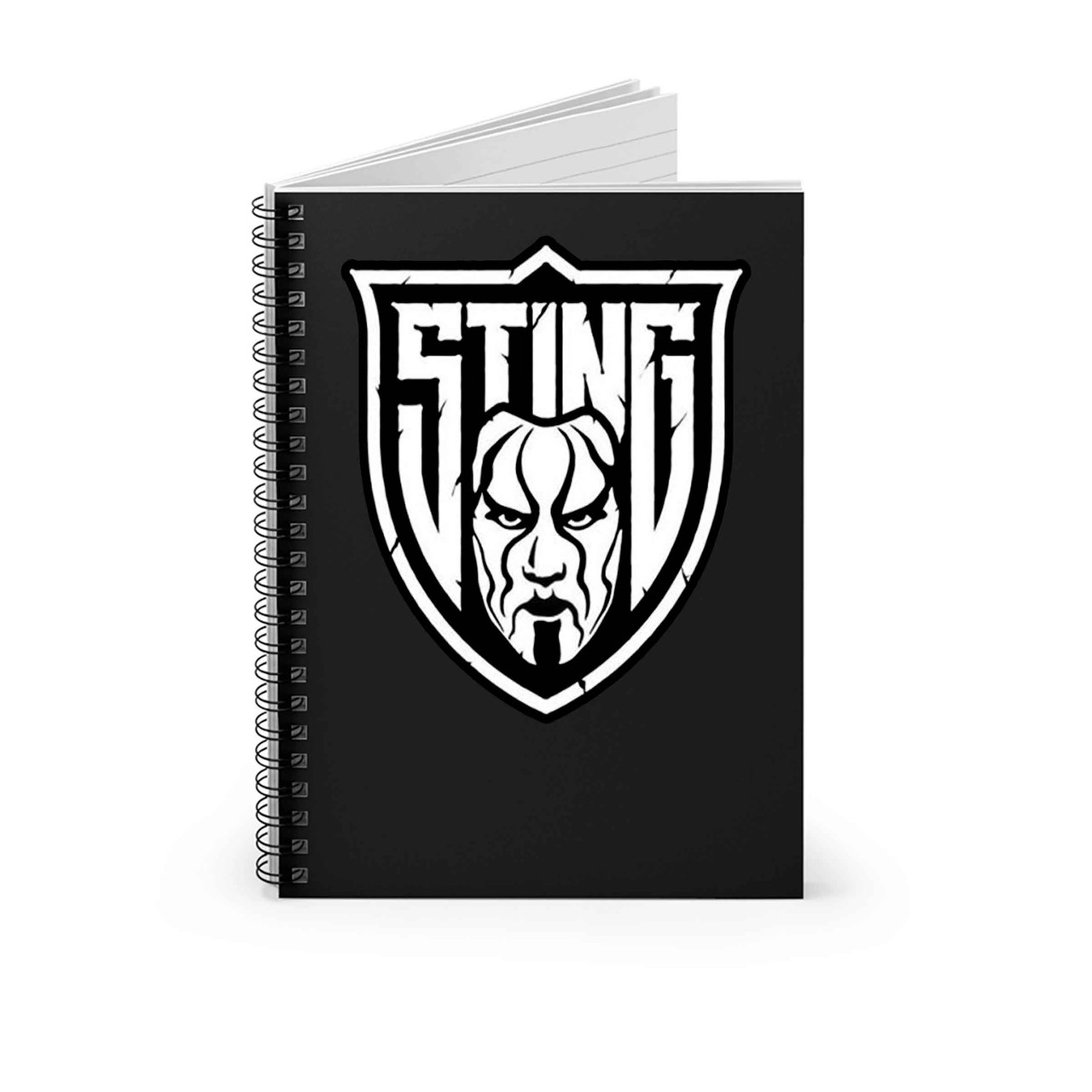 Sting Wwe Wcw Shield Logo Spiral Notebook