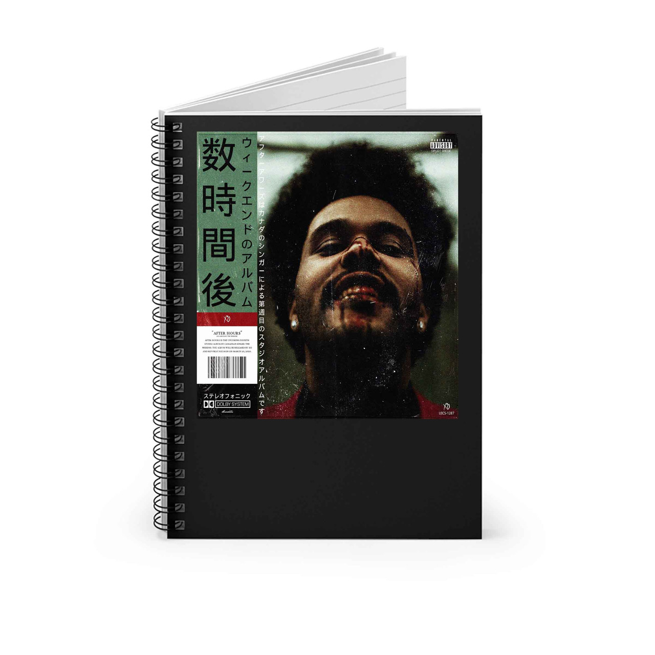The Weeknd After House Japan Cd Cover Spiral Notebook
