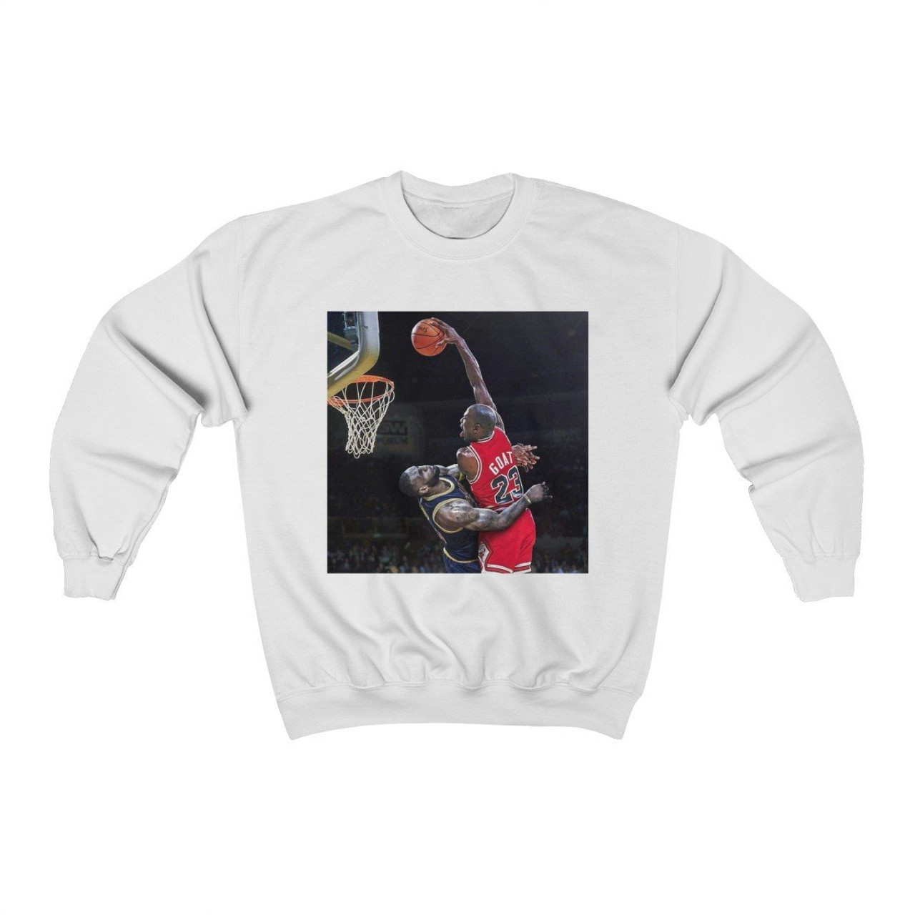 Michael Jordan Dunk On Lebron James Unisex Sweatshirt
