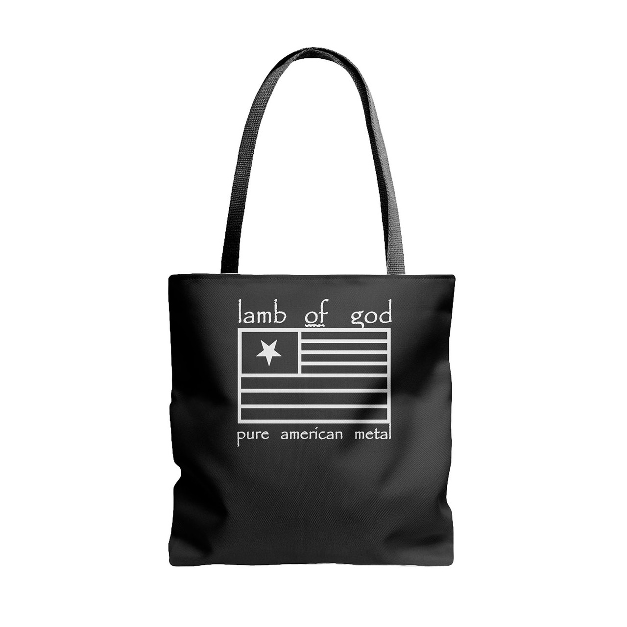 Lamb Of God Pure American Metal Flag Tote Bags