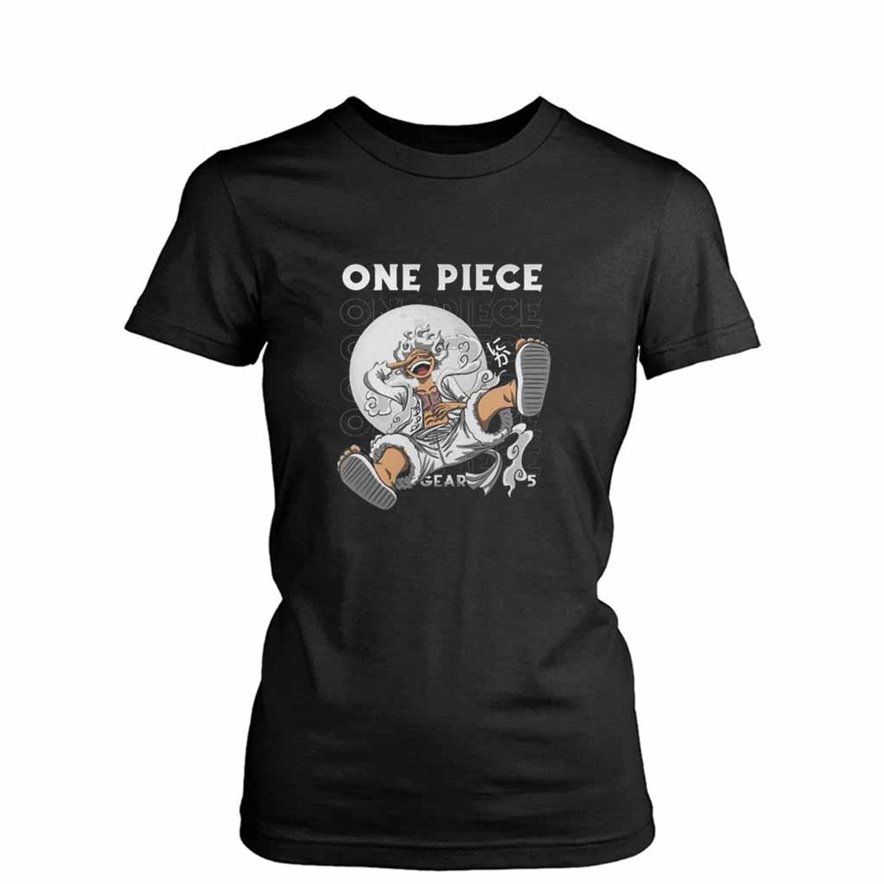 illustration of Gear 5 Sun God Nika luffy one piece Essential T-Shirt for  Sale by fandicreations