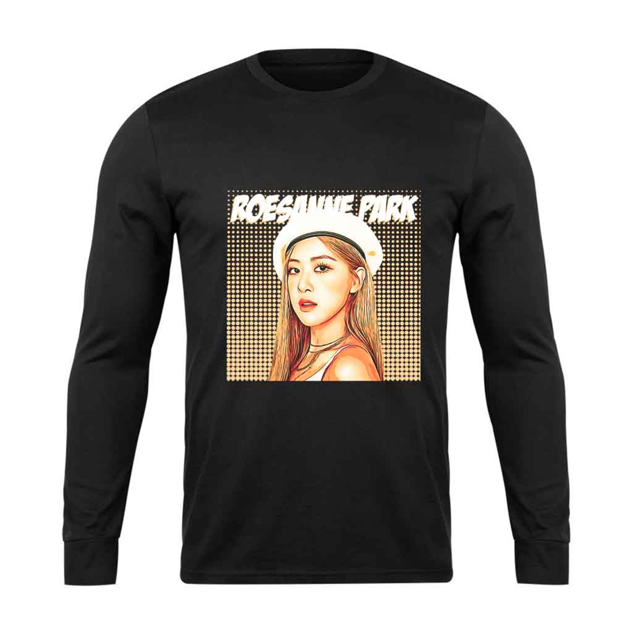 Rose Blackpink Long Sleeve T-Shirt Tee