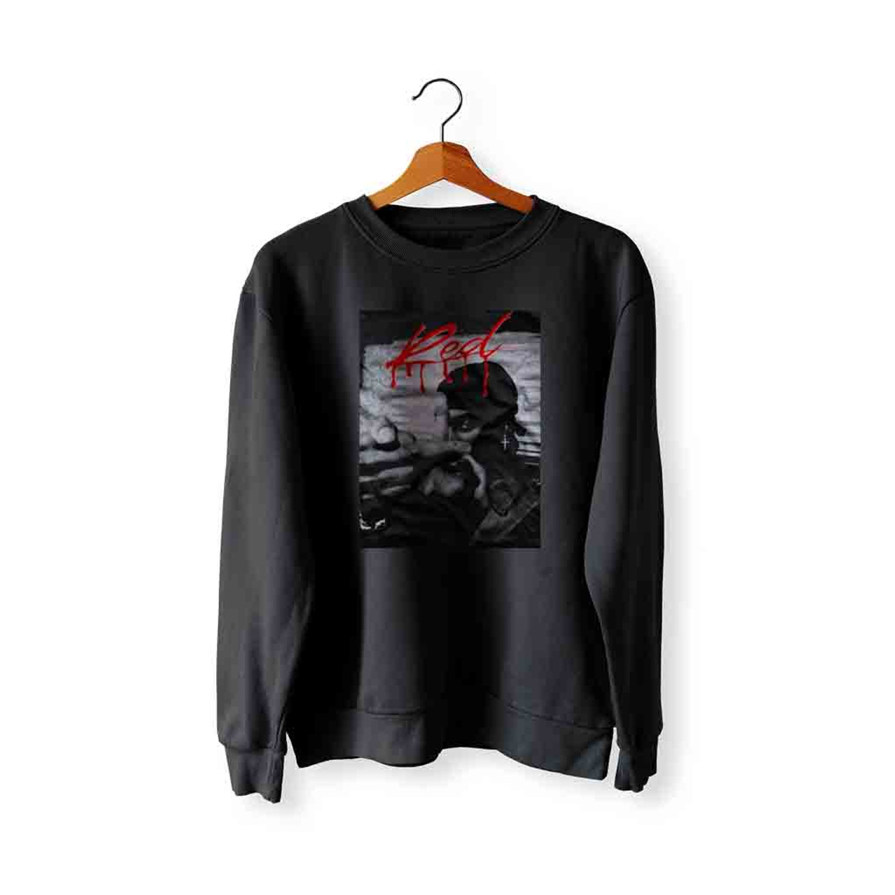 Playboi Carti Whole Lotta Red Longsleeve T-Shirt Black Men's - US