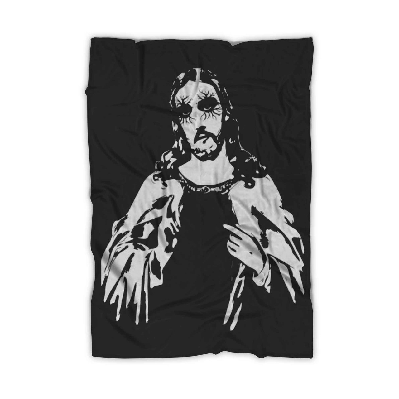 Corpse Paint Jesus Black Metal Blanket