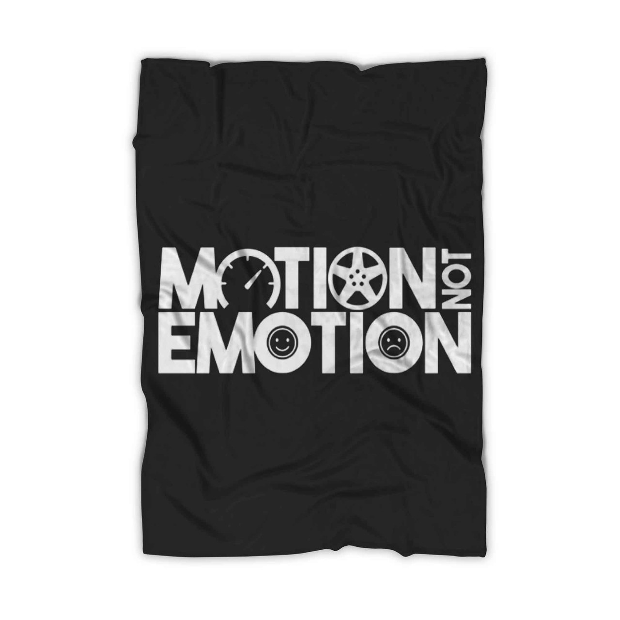 Motion Not Emotion Funny Car Racing Motorsport Turbo Blanket