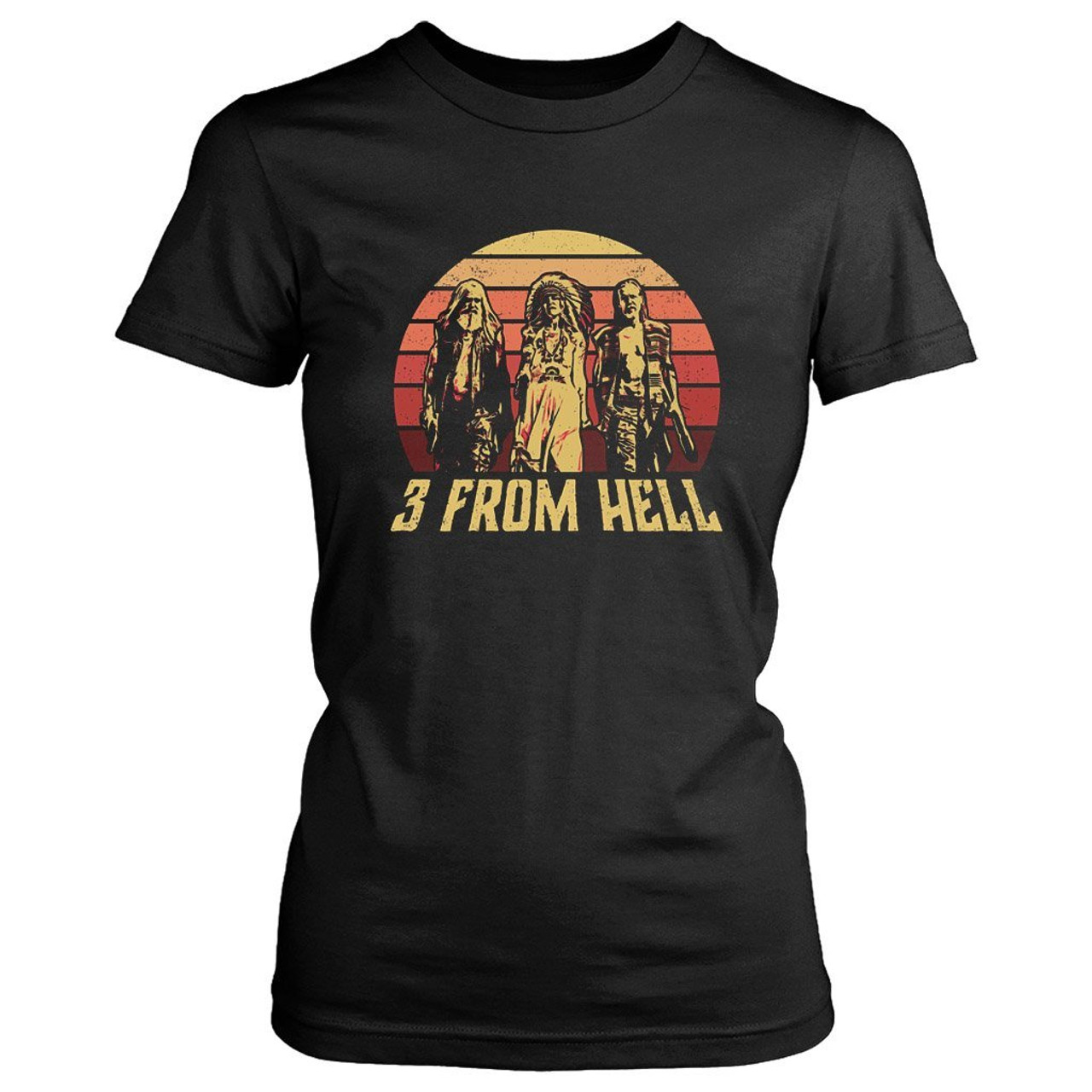 3 From Hell Friends Retro Vintage Women's T-Shirt Tee