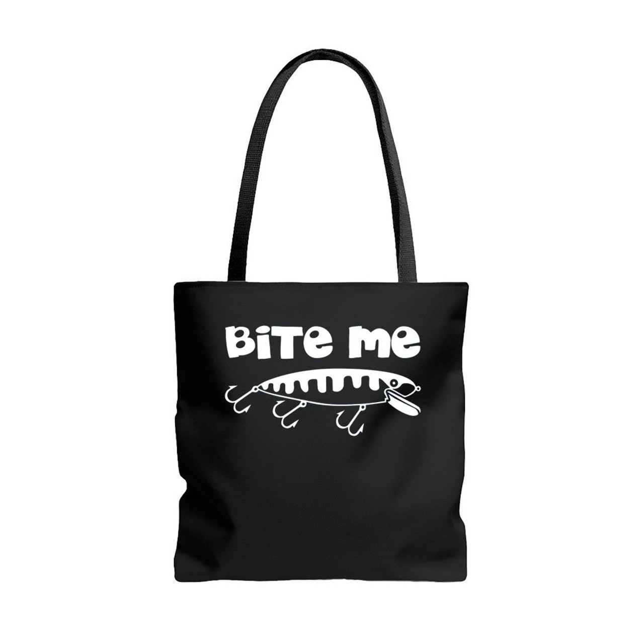 Bite Me Fishing Tote Bags