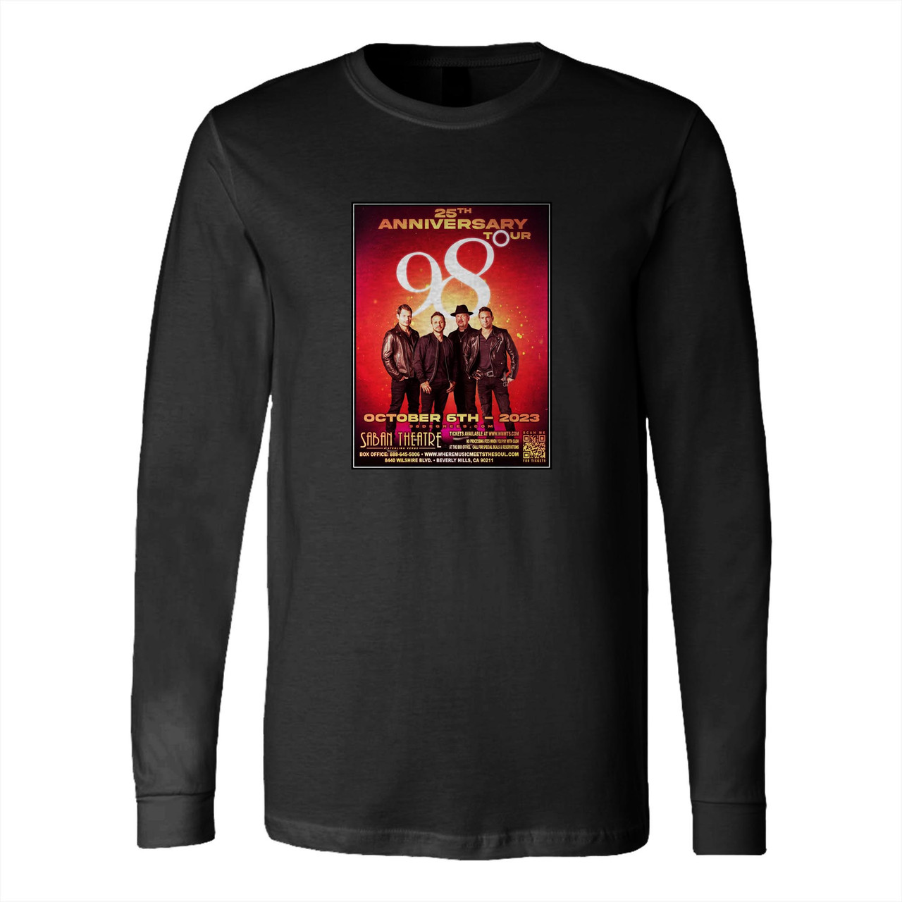 98 Degrees Long Sleeve T-Shirt Tee