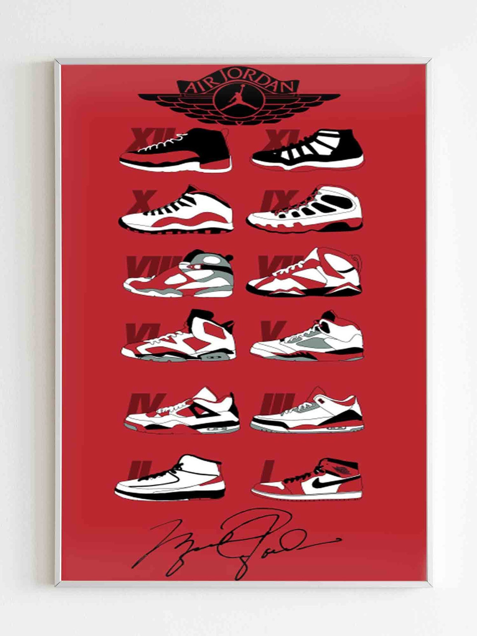 air jordan sneaker poster