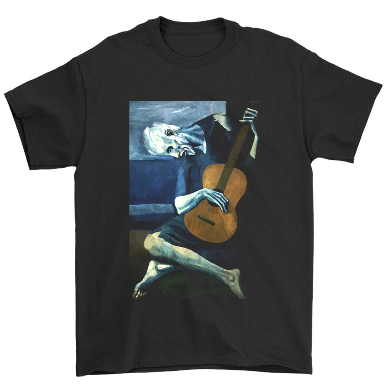 The Old Guitarist By Pablo Picasso Man's T-Shirt Tee