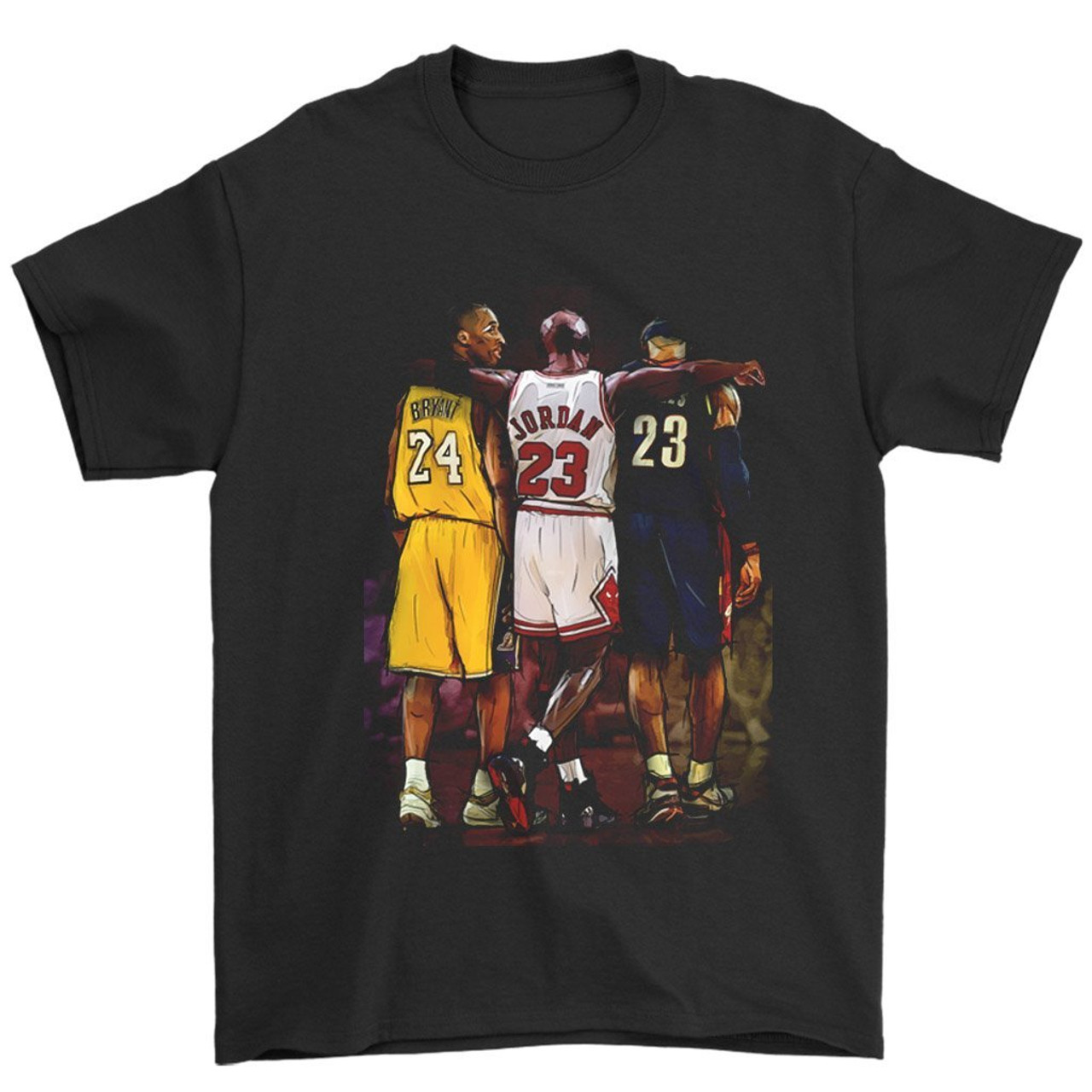 Kobe Bryant Michael Jordan Lebron James Man's T-Shirt Tee
