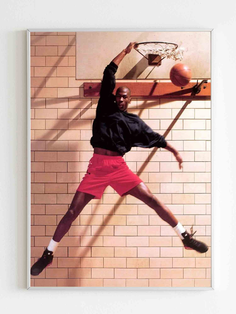 Download Legendary Michael Jordan showcases his iconic slam dunk Wallpaper   Wallpaperscom
