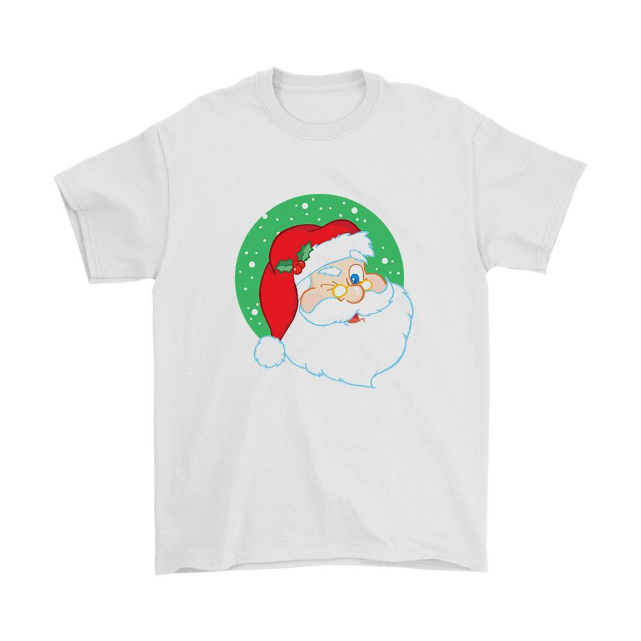 Santa Claus Head Man's T-Shirt Tee