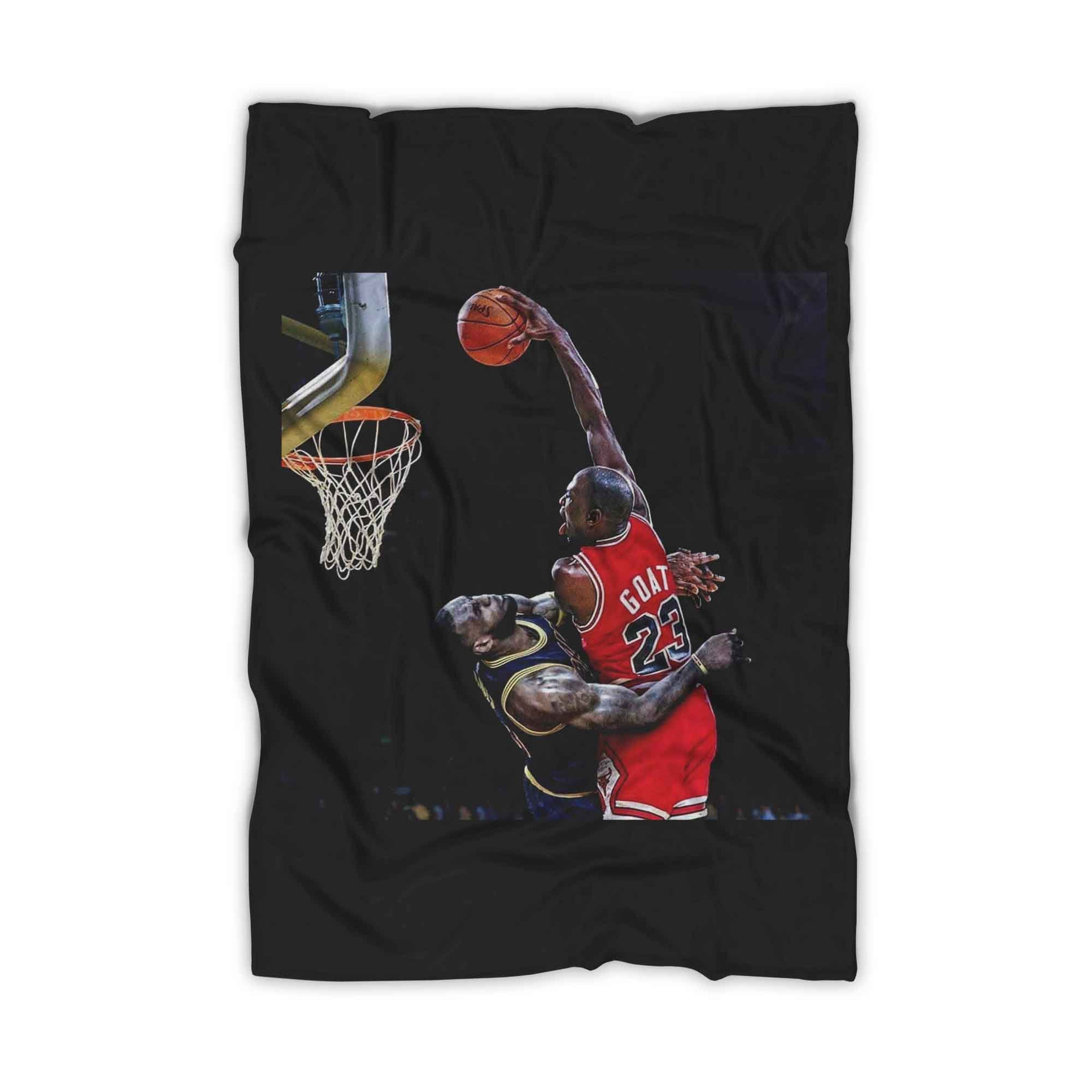 Michael Jordan Dunk On Lebron James Blanket