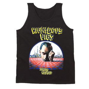 Righteous Pigs Stress Related Death Grindcore Napalm Death Man's Tank Top Righteous Pigs Stress Related Death Grindcore Napalm Death Man's Tank Top