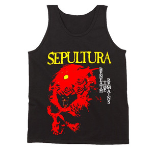 Sepultura Beneath The Remains Soulfly Cavalera Death Metal Man's Tank Top Sepultura Beneath The Remains Soulfly Cavalera Death Metal Man's Tank Top