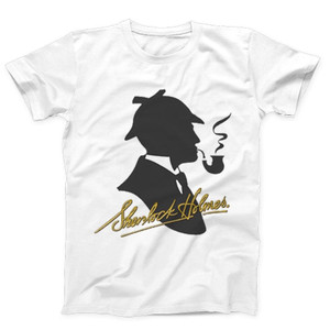 Sherlock Holmes Logo Man's T-Shirt Tee Sherlock Holmes Logo Man's T-Shirt Tee