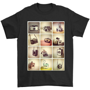 Retro Cameras Photography Hipster Man's T-Shirt Tee Retro Cameras Photography Hipster Man's T-Shirt Tee