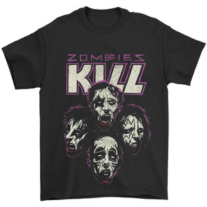 Zombies Kill The Band Man's T-Shirt Tee Zombies Kill The Band Man's T-Shirt Tee