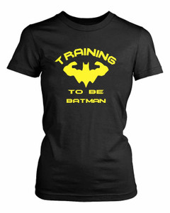 Training To Be Batman Muscle Women's T-Shirt Tee Training To Be Batman Muscle Women's T-Shirt Tee
