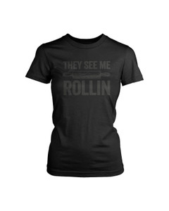 They See Me Rollin Rolling Pin Baking Women's T-Shirt Tee They See Me Rollin Rolling Pin Baking Women's T-Shirt Tee