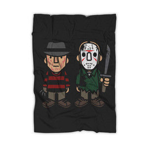 Frenemies Freddy Krueger And Jason Blanket Frenemies Freddy Krueger And Jason Blanket