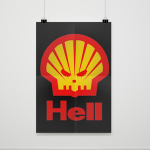 Hell Funny Shell Parody Poster Hell Funny Shell Parody Poster