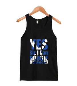Yes Sir I Can Boogie Scottish Flag Man's Tank Top Yes Sir I Can Boogie Scottish Flag Man's Tank Top