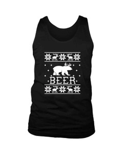 Beer Christmas Man's Tank Top Beer Christmas Man's Tank Top