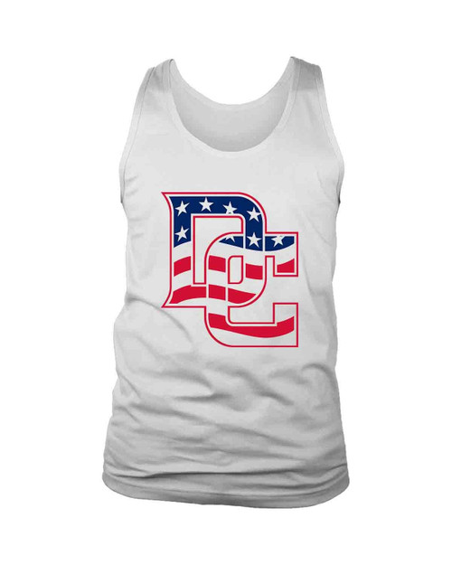 Dc American Flag Logo Man's Tank Top