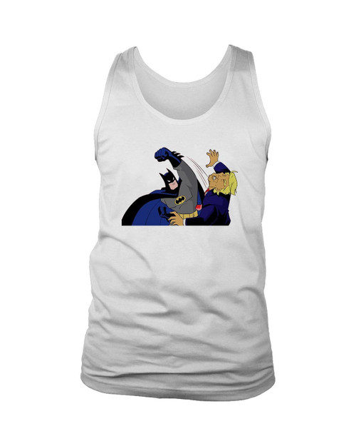 Batman Punching Donald Trump In The Face Man's Tank Top