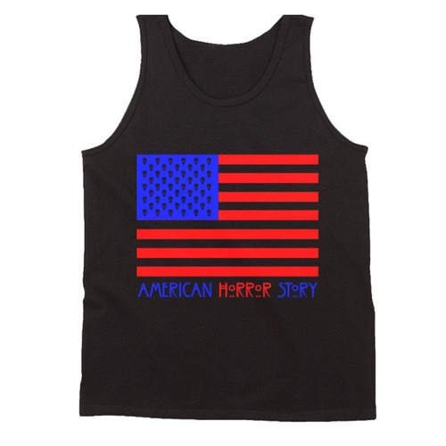 Ahs 1984 American Horror Story Usa Flag Man's Tank Top