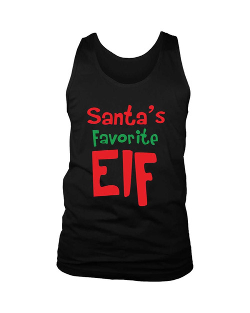 Elf Christmas Santa Santa Favorite Elf Man's Tank Top