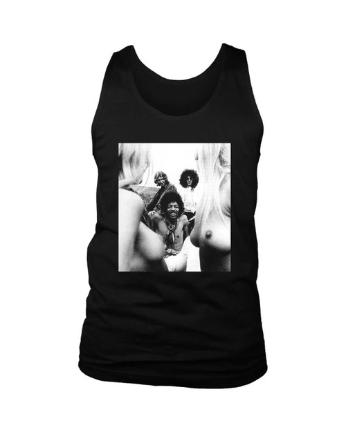 Jimi Hendrix At Woodstock 1969 Hippie Chicks Rock Man's Tank Top